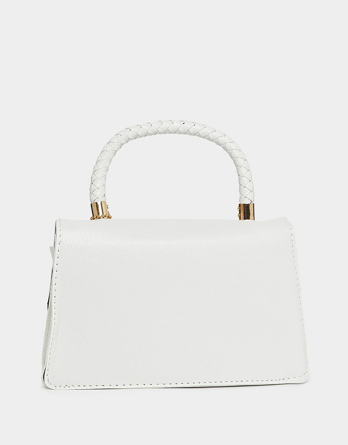 Metallic White Ribbon Design Sling bag