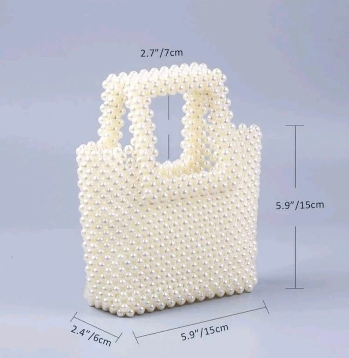 Mini Crystal Pearl Bag